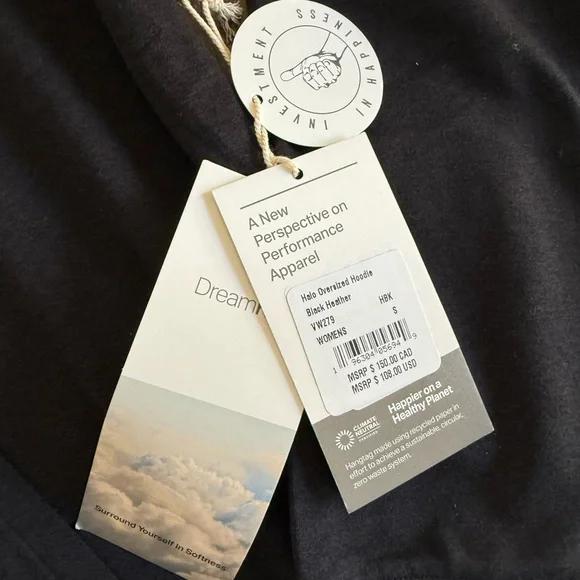 NWT Halo Oversized Hoodie
Black Heather Sz Small - Picture 2 of 3